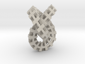 Escher knot small in Natural Sandstone