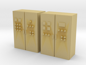 1:100 Control Cabinets in Tan Fine Detail Plastic