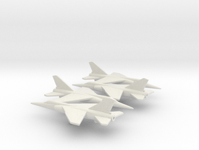 Dassault Mirage F1 in White Natural Versatile Plastic: 1:350