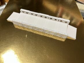 1/144 Bailey bridge with ramps US Army in White Natural Versatile Plastic