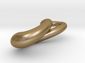 Infinity in Polished Gold Steel: Medium