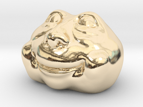 Dick, the Head in 14K Yellow Gold: Small