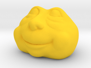 Dick, the Head in Yellow Smooth Versatile Plastic: Small