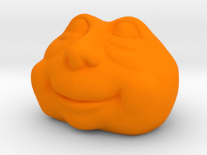 Dick, the Head in Orange Smooth Versatile Plastic: Small