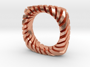 PILLOW CARVED TIGER RING  in Natural Copper: 6.5 / 52.75