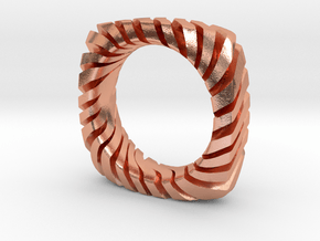 PILLOW CARVED TIGER RING  in Natural Copper: 10 / 61.5