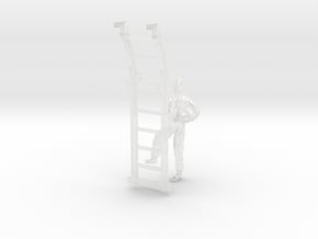 pilot and ladder for MIG- 29 1/72 scale in Clear Ultra Fine Detail Plastic