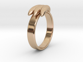 Jewelry Engagement Banana Ring in 9K Rose Gold 
