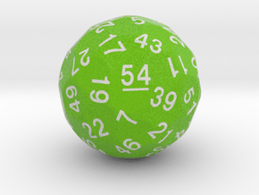 d54 Sphere Dice "Exeligmos" in Natural Full Color Sandstone