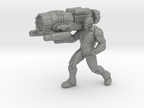 Ironman with Proton Cannon 28mm miniature game rpg in Gray PA12