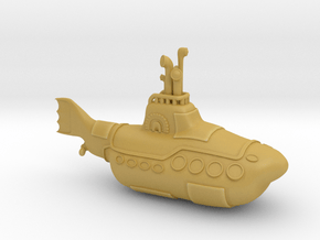  1:144 Scale Yellow Submarine Miniature Model in Tan Fine Detail Plastic