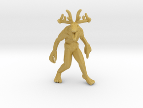 Wendigo HO scale 20mm miniature model horror demon in Tan Fine Detail Plastic