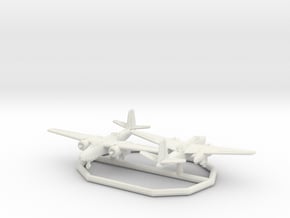 A-20 Havoc (WWII) in White Natural Versatile Plastic: 6mm