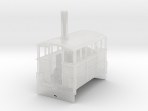 Hughes Steam Tram no4 Wantage Tramway in Clear Ultra Fine Detail Plastic