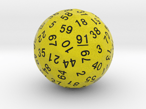 d91 Sphere Dice "Seventh Heaven's Curse" in Standard High Definition Full Color