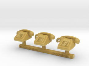 Telephone Vintage 01. 1:22.5 Scale  in Tan Fine Detail Plastic