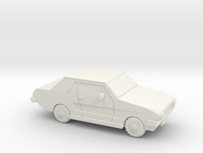 Hardtop Car in White Natural Versatile Plastic