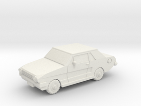 Hardtop Car 6mm in White Natural Versatile Plastic