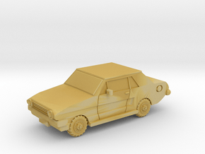 Hardtop Car 6mm in Tan Fine Detail Plastic