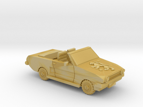 Convertible Car in Tan Fine Detail Plastic