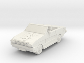 Convertible Car 6mm in White Natural Versatile Plastic