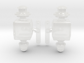 1/18 1912 Renault - Front Lamps Set in Clear Ultra Fine Detail Plastic