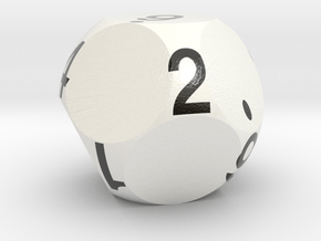 d10 Sphere Dice (0-9) in Smooth Full Color Nylon 12 (MJF)