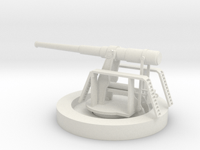 1/87 Scale 12-inch gun M1895 in White Natural Versatile Plastic