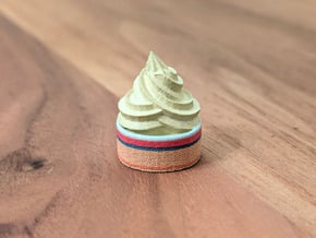 Dole Whip Keycap in Smooth Full Color Nylon 12 (MJF)