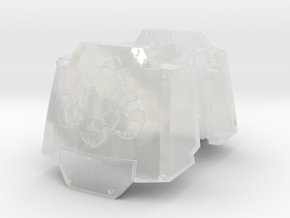 Daemon's Head MkX Dreadnought pads #4 in Clear Ultra Fine Detail Plastic
