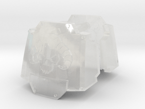 Daemon's Head MkX Dreadnought pads #3 in Clear Ultra Fine Detail Plastic