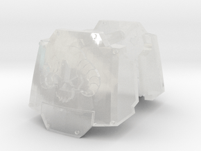 Daemon's Head MkX Dreadnought pads #2 in Clear Ultra Fine Detail Plastic