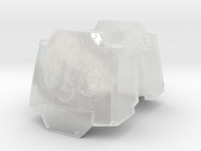Daemon's Head MkX Dreadnought pads #1 in Clear Ultra Fine Detail Plastic