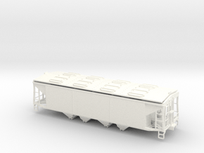 O-Scale 1:48  P-9 Ballast/Phosphate Hopper w/ Top in White Smooth Versatile Plastic