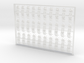 60x Star Claws - Shoulder Insignia pack in Clear Ultra Fine Detail Plastic