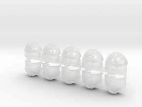 10x Star Claws - T:1p Terminator Shoulders in Clear Ultra Fine Detail Plastic