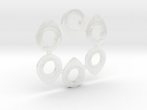 Ouroboros Guitar Pick (6 Pack) in Clear Ultra Fine Detail Plastic
