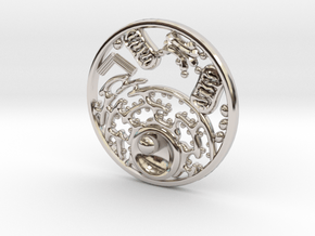 Animal Cell Pendant - Science Jewelry in Platinum