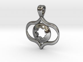 Star in the eye in Polished Silver