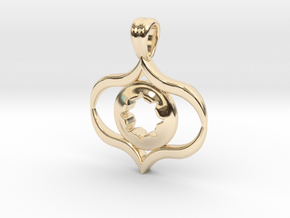 Star in the eye in 14K Yellow Gold