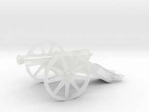 French cannon (1812) in Clear Ultra Fine Detail Plastic: 1:60.96