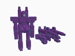 Clamps RoGunner in Purple Processed Versatile Plastic