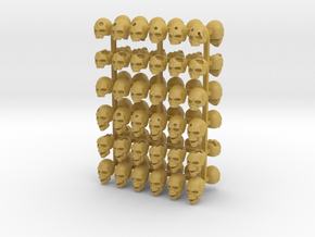 Basing Scenics Human Skulls x72 in Tan Fine Detail Plastic