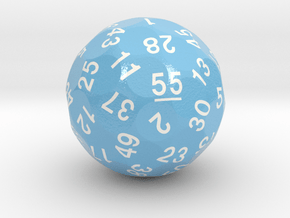 d55 Sphere Dice "Snakes Alive" in Smooth Full Color Nylon 12 (MJF)