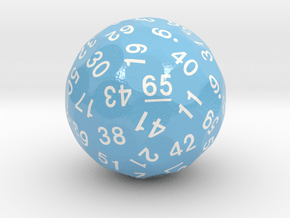 d65 Sphere Dice "Love Affair" in Smooth Full Color Nylon 12 (MJF)