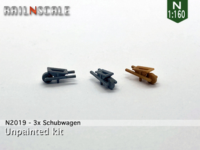 3x Schubwagen (N 1:160) in Tan Fine Detail Plastic
