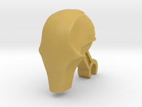 Necron Warrior Head in Tan Fine Detail Plastic