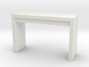 Miniature Malm Dressing Table - IKEA Series in White Natural Versatile Plastic: 1:12