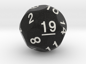 d19 Sphere Dice "Clubhouse Bar" in Natural Full Color Sandstone