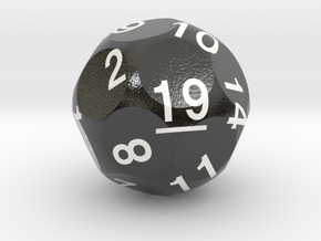 d19 Sphere Dice "Clubhouse Bar" in Smooth Full Color Nylon 12 (MJF)